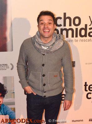 Daniel Guzmán (Aquí no hay quien viva) en la premiere de Techo y comida de Madrid