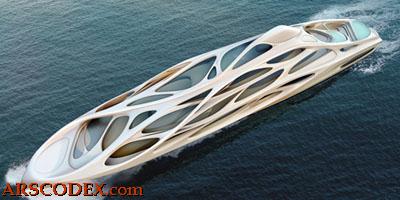 Yate diseñado por Zaha Hadid
