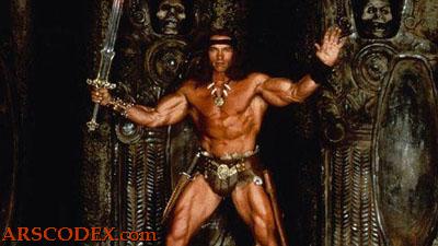 Arnold Schwarzenegger as Conan the Barbarian