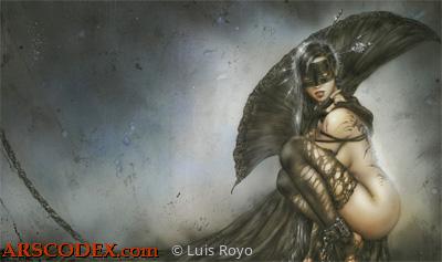 Trabajo pictórico de Luis Royo