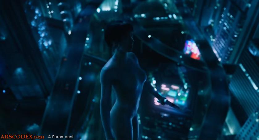 Ghost in the Shell Scarlett Johansson action movie still
