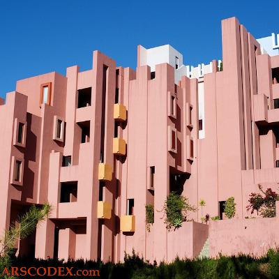 Red Wall in Calpe by Ricardo Bofill