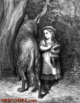 Little red riding hood by Gustave Doré