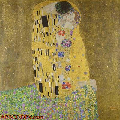 The Kiss (1908), the most famous painting by Gustav Klimt