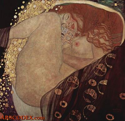Danae (1907) by Gustav Klimt