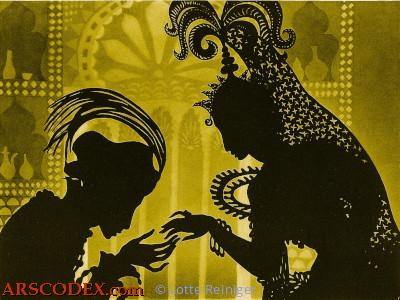 Lotte Reiniger The adventures of prince Achmed still