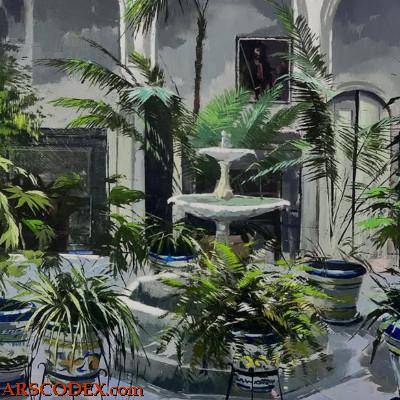 Andalusian patio by Juan Galán